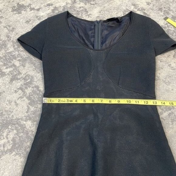 Derek Lam Mesh Skater Dress Mini Black LBD Party Night Out - Picture 9 of 12